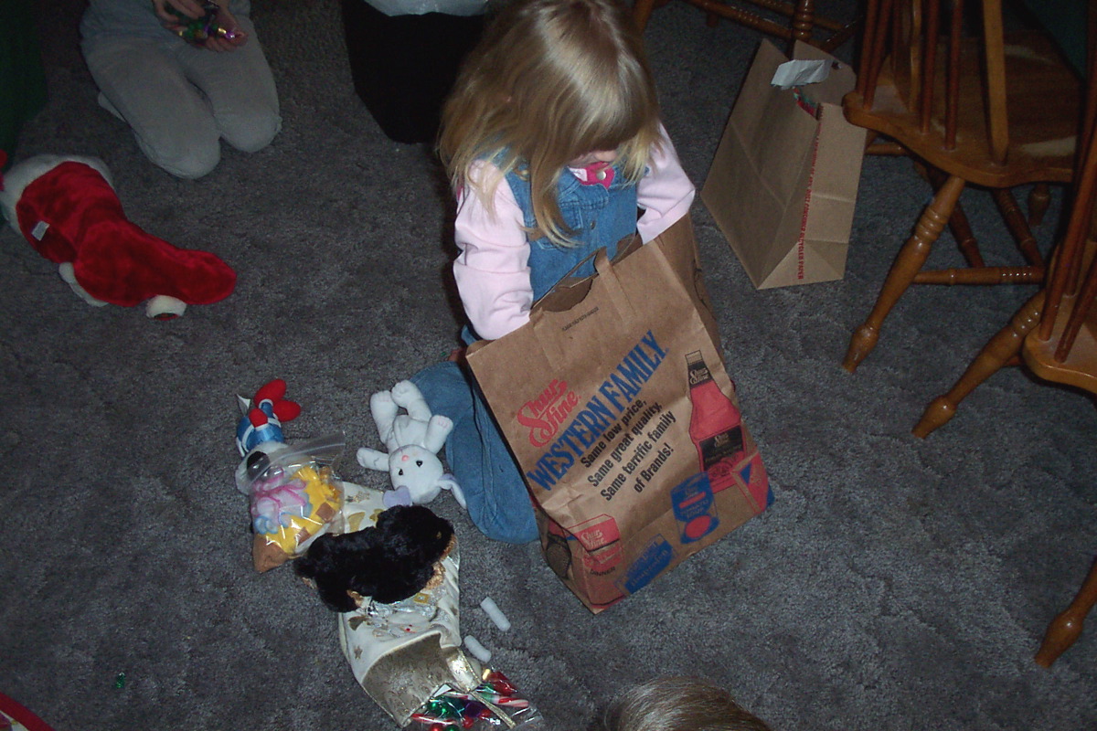 Presents from Grandma Irene and Grandpa Larry