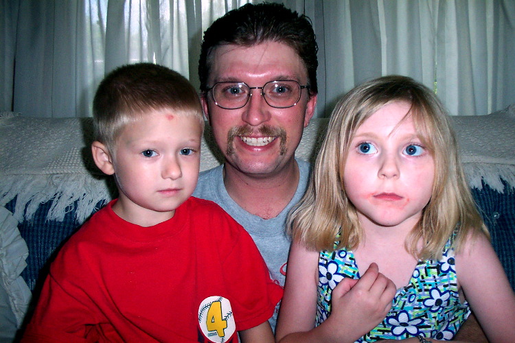 Levi, his Dad, & cousin Hannah