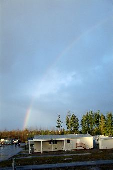 Rainbow and School Kids