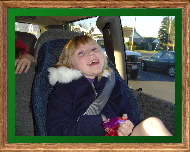 Hannah caught by Dad's new camera
