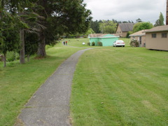 Looking east